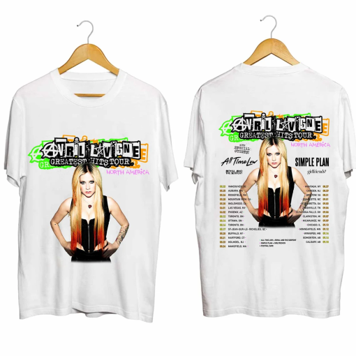 Avril Lavigne 2024 Tour Shirt, Avril Lavigne Fan Shirt, Avril Lavigne 2024 Greatest Hits Tour Shirt, Avril Lavigne Concert Shirt For Fan