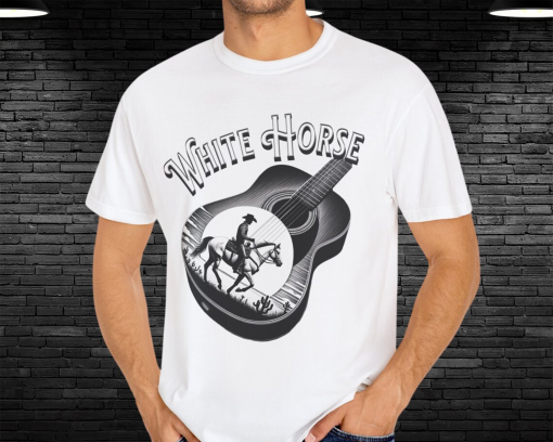 White Horse Comfort Colors T-Shirt, Stapleton Concert Tee, Country Music Fan Gift, Guitar Cowboy Shirt, Western Cowgirl, Stadium Tour 2024