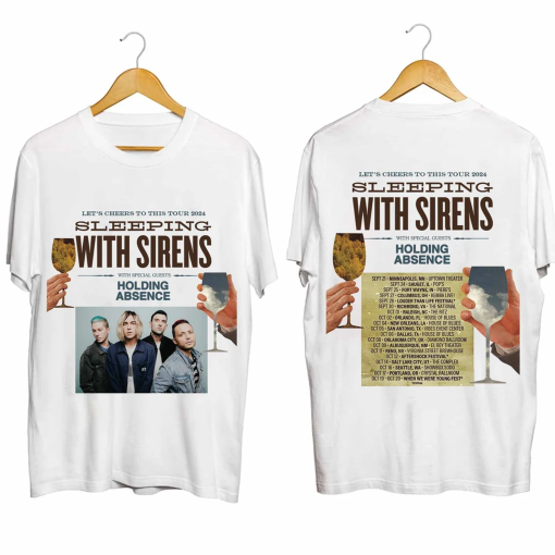 Sleeping With Sirens – Let’s Cheers to This 2024 Tour Shirt, Sleeping With Sirens Band Fan Shirt, Let’s Cheers to This 2024 Concert Shirt