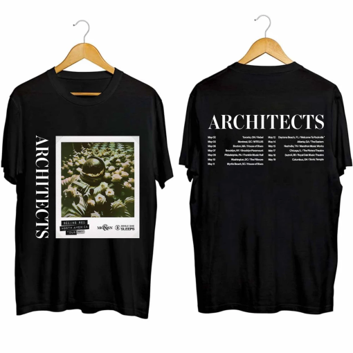 Architects 2024 Tour Shirt, Seeing Red North American 2024 Tour Shirt, Architects 2024 Concert Shirt, Architects Fan Shirt