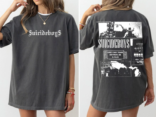 Vintage Suicideboys Tour 2Side Shirt, I Want To Die Shirt, Suicideboys HipHop Shirt, Scrim Tshirt Grey Day Tour 2023, SuicideBoys Merch