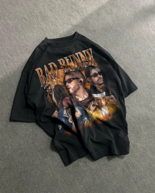 Comfort Colors® Bad Bunny Vintage Concert Shirt, Retro Washed Bad Bunny Bootleg Graphic T-Shirt, Bad Bunny Fan TShirt, Bad Bunny Album Merch