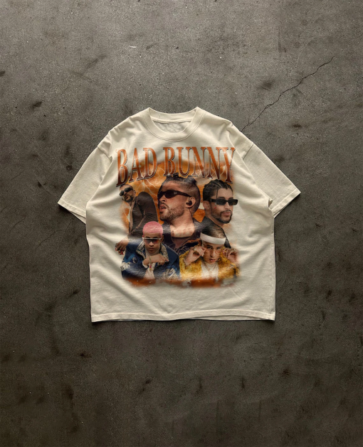 Comfort Colors® Bad Bunny Vintage Concert Shirt, Retro Washed Bad Bunny Bootleg Graphic T-Shirt, Bad Bunny Fan TShirt, Bad Bunny Album Merch