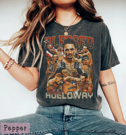 Vintage 90s Graphic Style Max Holloway T-Shirt Comfort Max Holloway Retro Mixed Martial Artist Tee For Man and Woman Unisex T-Shirt