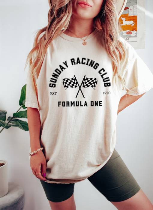 Sunday Racing Club T-Shirt, Formula 1 Shirt, Unisex Tee, F1 Shirt, Formula One Gift, Formula 1 Merch, Formula Fan Gift, Formula 1 Merch