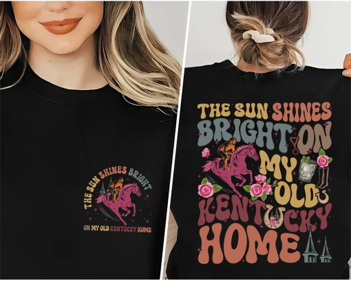 Sun Smiles on Kentucky Shirt, Derby Shirt, Derby Kentucky Horse Racing Shirt, My Old Kentucky Home Tshirt, Kentucky Derby Shirt, Derby Tee