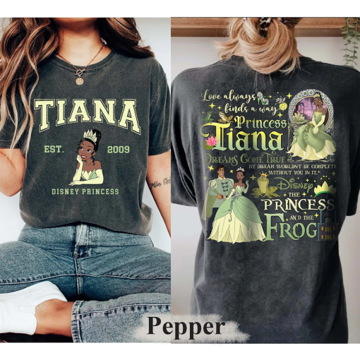 Comfort Color Retro Tiana Princess Shirt, Disney Princess Shirt, Princess and the Frog Shirt, Disney Tiana Shirt, Disney Girl Trip Shirt