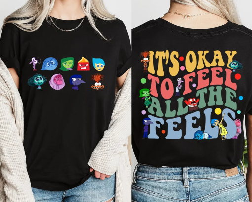 Disney Inside Out It’s Okay To Feel All The Feels Shirt, Mental Health shirt, Inclusion Shirt, Speech Therapy Shirt, BCBA Shirt, Para Shirt