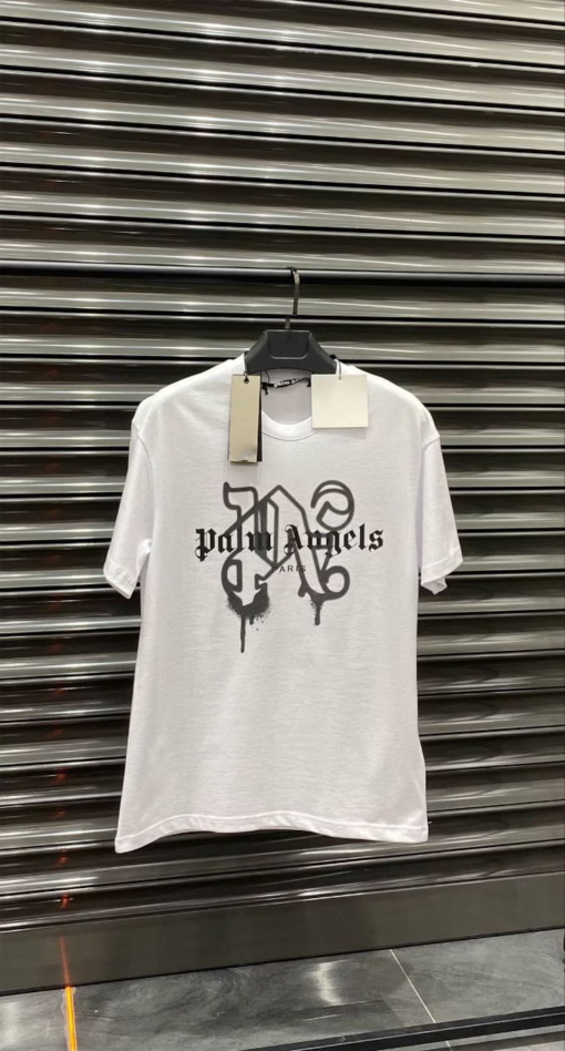 Palm Angels tee , Designer t-shirt , streetwear shirt Short sleeves , Cotton short for men