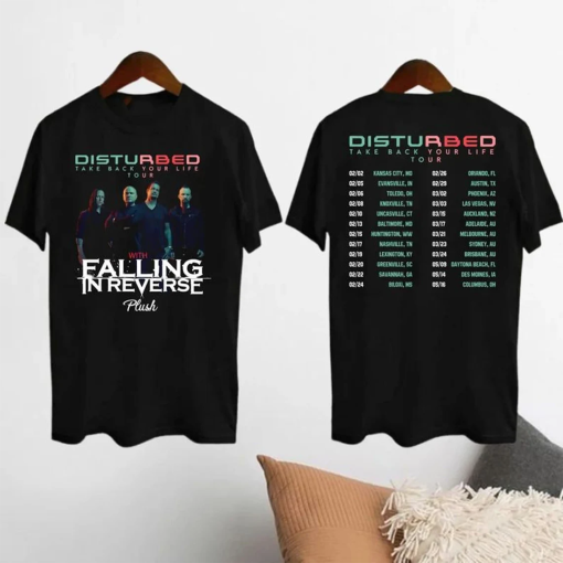 Graphic Disturbed 2024 Tour Shirt, Disturbed Take Back Your Life Tour 2024 Shirt, Disturbed Fan Gift, Disturbed Merch, Disturbed Band Shirt