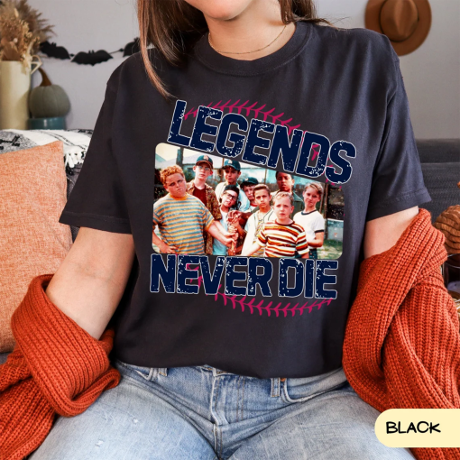 Comfort Colors 1990s Sandlot Legends Never Die Squad Crew Shirt, Oversized Unisex Adult T-shirt, Youth T- Shirt, Comfort Colors T-shirt.