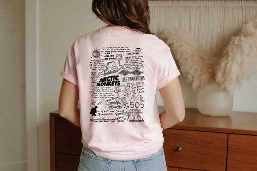 Arctic Monkey 2023 North America Tour Dates Shirt, Arctic Music Lyrics Shirt, Music Concert Tee, Arctic Monkey Merch, Gift for Fan, Tour