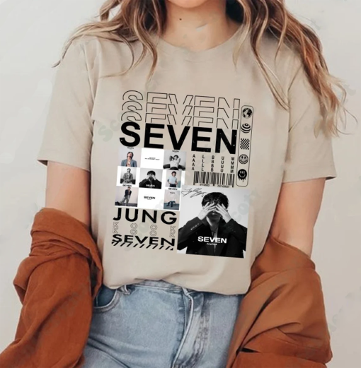 Jungkook Seven Shirt, Seven Single Shirt, Vintage Jungkook Shirt, Jungkook Fan Gift, Army Friend Gift, Kpop Fan Shirt, Army Concert Shirt