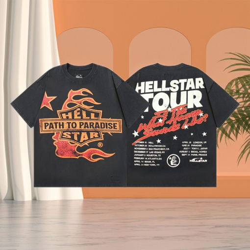 Hellstar T-Shirt, Printed Pattern Hellstar Shirt, Fashion Casual Couple Hip Hop Hellstar Short Sleeve Tee, Best Gifts Hellstar Tee | HS19C