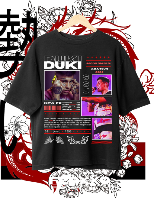 Duki Hiphop Shirt / Duki Vintage Sweatshirt  T-shirt Sublimation Shirt