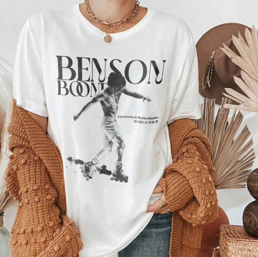 These Beautiful Things That I Got Shirt, Benson Boone, Concert Tshirt, Benson Boone Merch, Fireworks and Rollerblades Tour, Music Tour