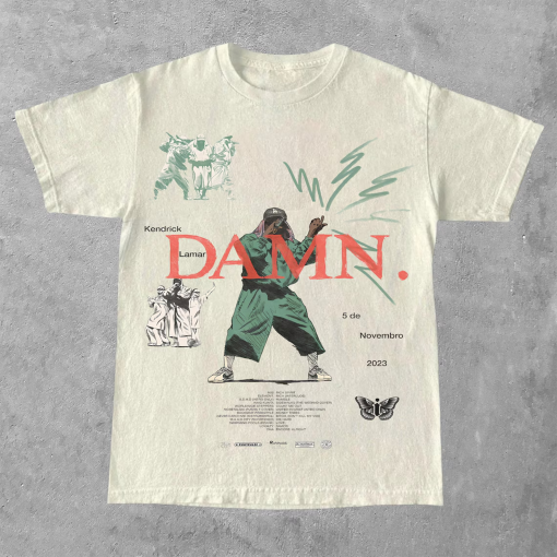 Vintage Kendrick Lamar Y2K Graphic Tee – Mr. Morale & TPAB Retro 90s Hip Hop Tee – Distressed Oversized Unisex Heavyweight Cotton T-Shirt