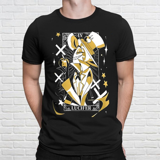 Hazbin Hotel Lucifer T-Shirt, Hazbin Hotel Cartoon Merch Shirts, Hazbin Hotel Characters Shirts