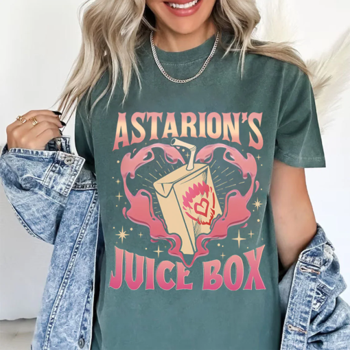 Funny Astarion Game Fan Comfort Colors Shirt, Astarion BG3 Shirts, Astarion’s Juice Box BG3 T Shirt, High Elf Gaming Apparel, Dark Humor Tee