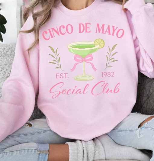 Cinco De Mayo Social Club Shirt, Retro Funny Cinco De Mayo Sweatshirt, Cinco De Mayo Shirt, Mexico Celebration Shirt ,Mexican Festival Gift