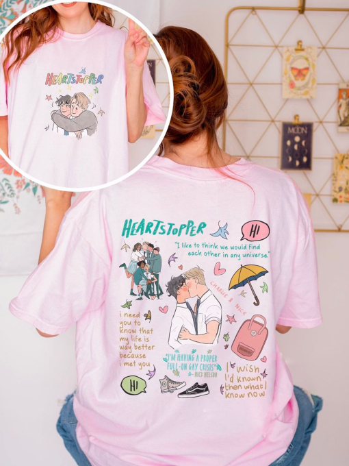 Heartstopper merch nick and charlie shirt, heartstopper season 2 shirt, lgbt pride shirt