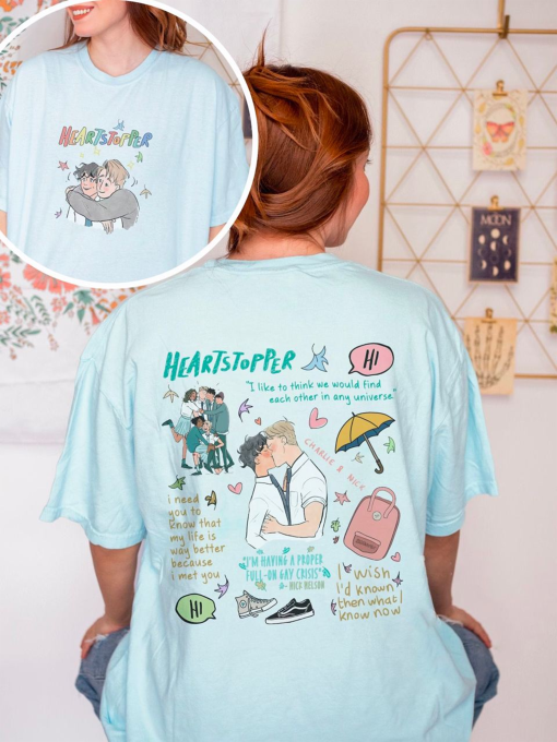 Heartstopper merch nick and charlie shirt, heartstopper season 2 shirt, lgbt pride shirt