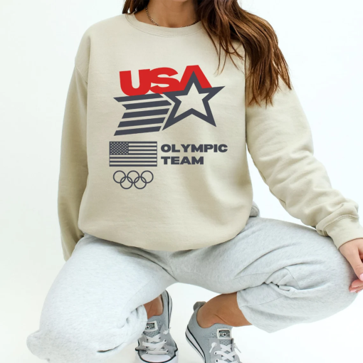 Vintage 90s USA Olympic Team Shirt, USA Olympics Team T-Shirt, Olympics 2024 Tee, Olympic Fan Tshirt, Olympic Games Team USA Sweatshirt