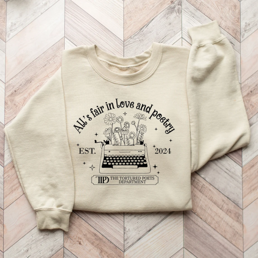 All’s Fair In Love And Poetry Sweatshirt, The Tortured Poets Department New Album Shirt, TTPD Crewneck,Tortured Poets Shirts,Era Tour Shirts