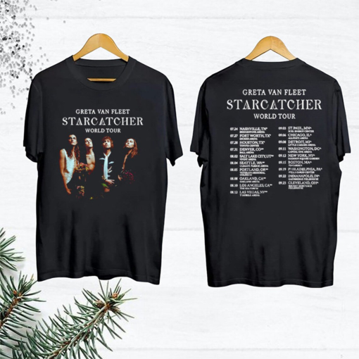 Greta Van Fleet Starcatcher World Tour T-Shirt, Greta Van Fleet Tour 2023 Shirt, Greta Van Fleet Shirt, Greta Van Fleet Concert Shirt