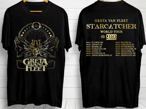 2024 Greta Van Fleet Starcatcher World Tour Unisex T-Shirt