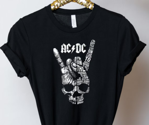 ACDC T-Shirt, Band Tee, Rock Merch, ACDC Apparel, Concert Shirt, Music Tee, Graphic Tee, Band Tribute, Vintage ACDC