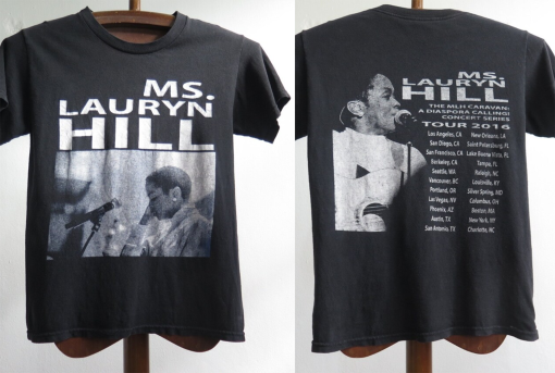 Lauryn Hill T Shirt The MLH Caravan Tour T Shirt Hip Hop Soul T Shirt Fugees T Shirt Rat Tee Rare Lauryn Hill Rapper Tee Woman S Size