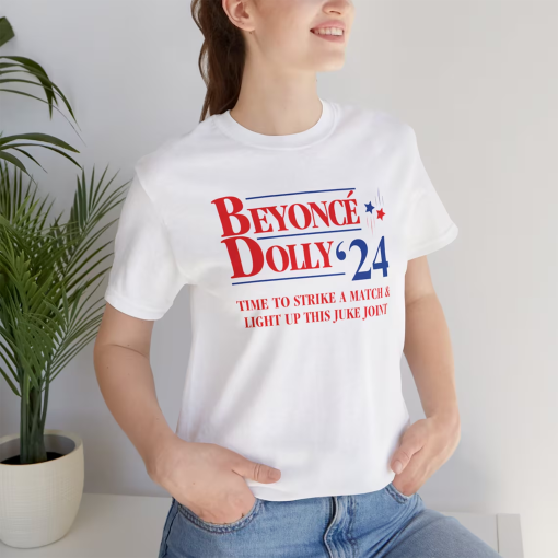 Beyonce Dolly ’24 Unisex Jersey Short Sleeve Tee, Beyonce Cowboy Carter Shirt, Cowboy Carter Shirt, Beyonce Shirt, Dolly Parton Shirt