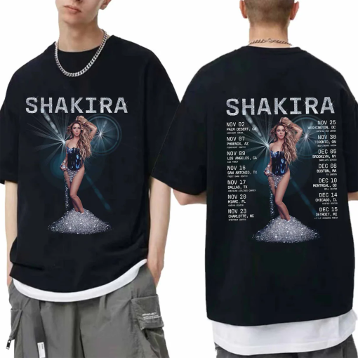 Shakira 2024 World Tour Shirt, Shakira Fan Shirt, Shakira 2024 Concert Shirt, Shakira Las Mujeres Ya No Lloran 2024 World Tour Shirt