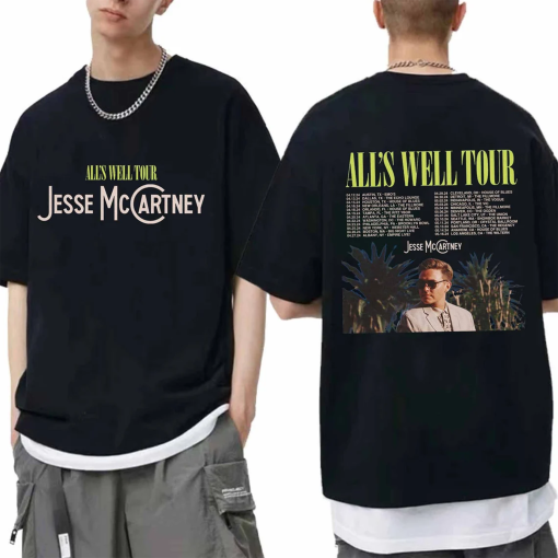 Jesse McCartney – All’s Well Tour 2024 Shirt, Jesse McCartney Fan Shirt, Jesse McCartney 2024 Concert Shirt, All’s Well 2024 Concert Shirt