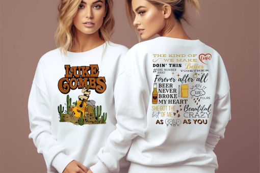 Luke Combs World Tour Sweatshirt, Country Music Shirt, Luke Combs World Tour 2024, Cowboy Combs, Luke Combs Fan, Cowgirl Tee