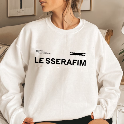 Le Sserafim Kpop Hoodie, Le Sserafim Perfect Night Album Shirt, Le Sserafim Kpop Chaewon, Yunjin, Kazuha, Eunchae, Sakura Shirt