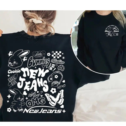 Newjeans Bunny Shirt, Trending Newjeans Track List Shirt, Hype Boy Unisex Tee Tops, Hype Boy Sweatshirt, NewJeans Merch, Kpop Girl Tee