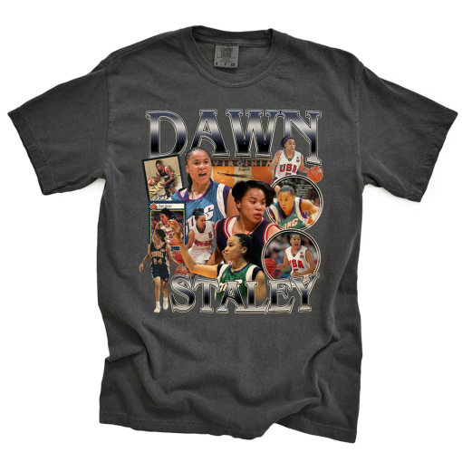 Dawn Staley Unisex T-shirt Comfort Colors, Basketball Player Slam Dunk Bootleg Vintage Graphic Tee, Dawn Staley at Virginia Tees