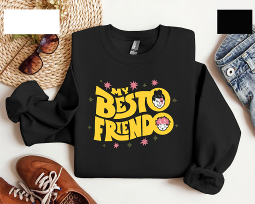 My Besto Friendo Shirt, Besto Friendo Hoodie, Anime Lover Sweater, Anime Shirt, Anime Merch, Japanese Streetwear, Anime Gifts, jjk shirt