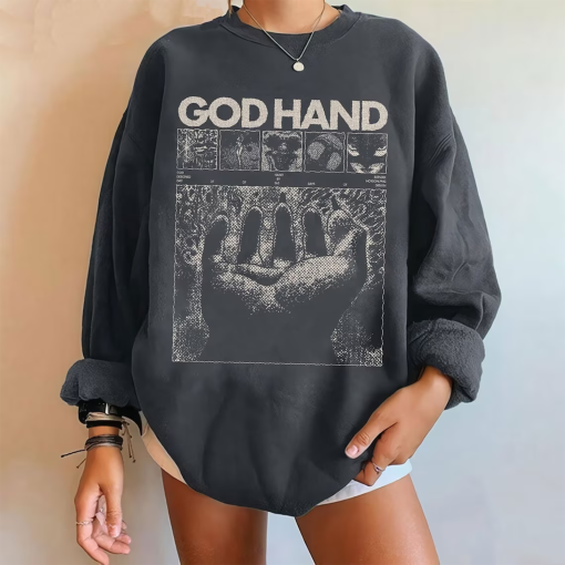 Anime God Hand Hoodie, Anime Sweatshirt, Anime Lover Gift, Guts Shirt, Griffith Shirt Fantasy Anime Cosplay, Unisex Shirt