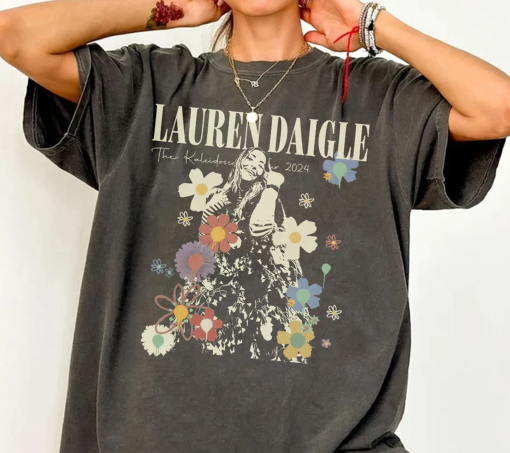 Lauren Daigle The Kaleidoscope Tour Vintage 90s 2024 Concert Sweatshirt, NEW 2024 Lauren Daigle The Kaleidoscope Tour, Thank God I Do Tour