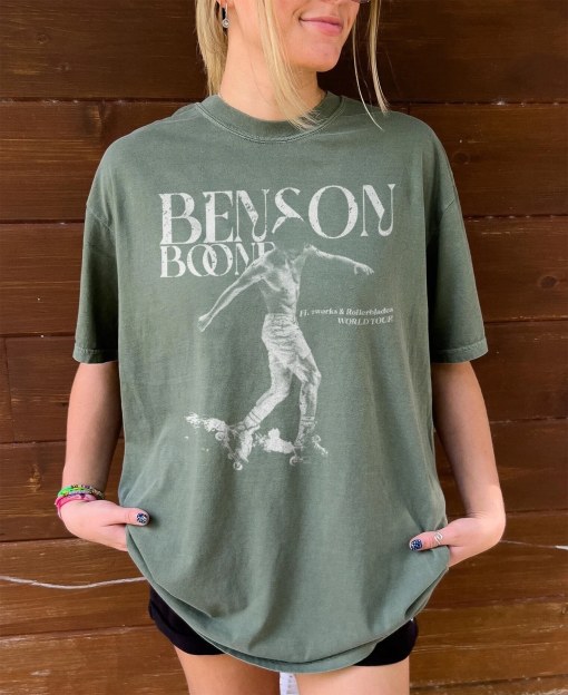 Vintage Fireworks and Rollerblades Benson World Tour 2024 Shirt, Boone 2024 Concert Tee, Beautiful Things, BB Tour Merch, BBoone Fan Shirt