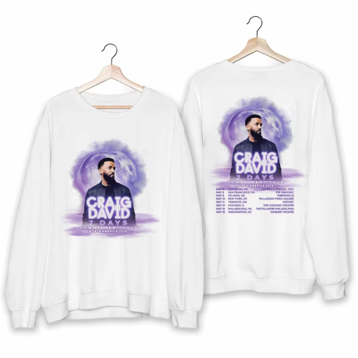 Craig David – 7 Days Commitment Tour 2024 Shirt, Craig David Fan Shirt, Craig David 2024 Concert Shirt, 7 Days Commitment 2024 Concert Shirt