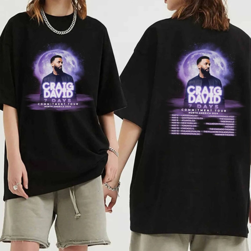 Craig David – 7 Days Commitment Tour 2024 Shirt, Craig David Fan Shirt, Craig David 2024 Concert Shirt, 7 Days Commitment 2024 Concert Shirt