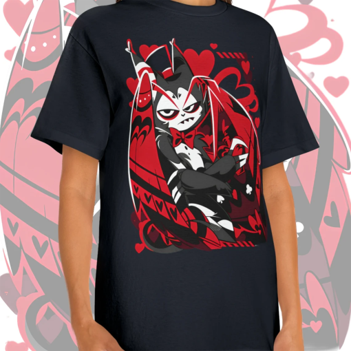 Hazbin Hotel Husk Tee – Embrace Nostalgic Elegance with Retro Flair!