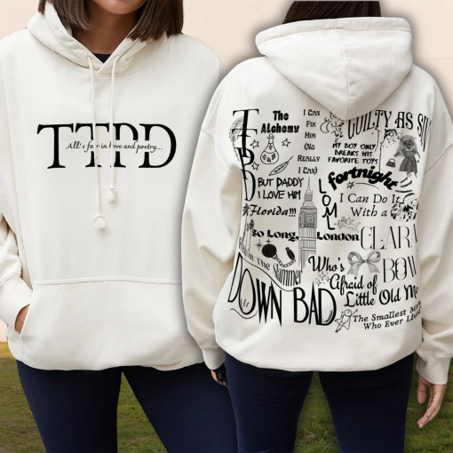 The Tortured Poets Department Taylor Swift Inspired Hoodie