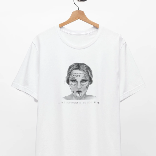 Sent Away Hand Drawn Malone Tattoos on Taylor UNISEX Shirt