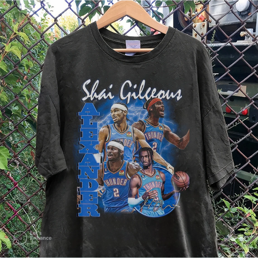 Vintage 90s Graphic Style Shai Gilgeous-Alexander T-Shirt – Shai G Alexander Sweatshirt – Retro Oklahoma City Basketball For Man and Woman