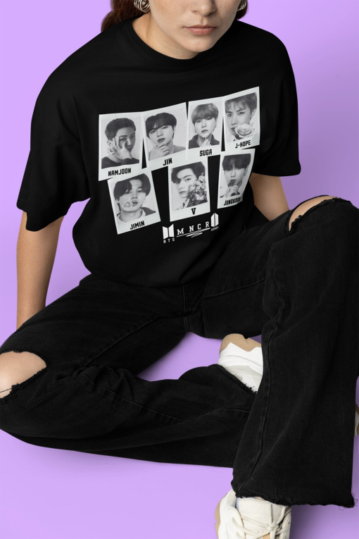 BTS Army Monochrome Logistics Design Unisex shirt and sweatshirt Gift to Her Gift for Mom Gift for army friend Bangtan